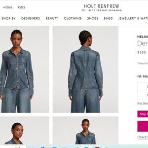 HELMUT LANG ! Denim Bustier Shirt ( US/4)